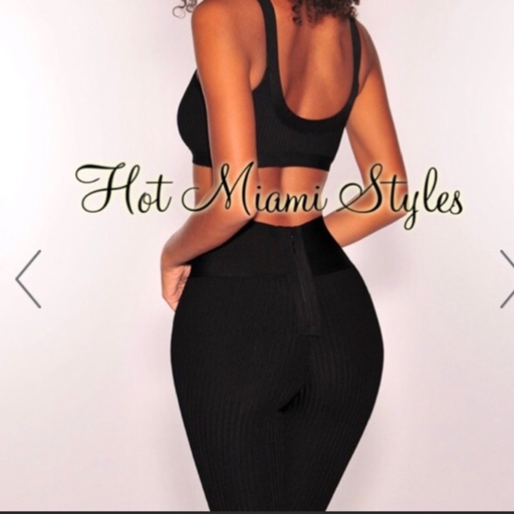 Bandage orange high waisted 2 piece